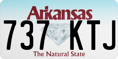 AR license plate 737KTJ