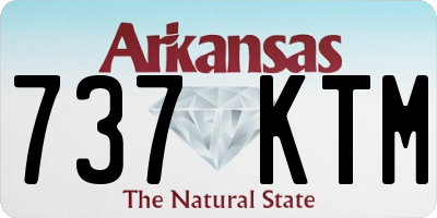 AR license plate 737KTM