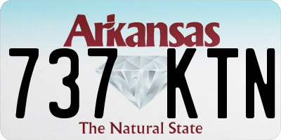 AR license plate 737KTN