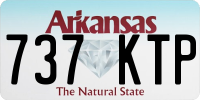 AR license plate 737KTP