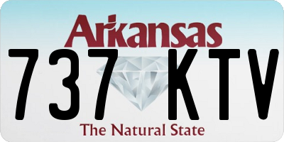 AR license plate 737KTV