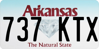 AR license plate 737KTX