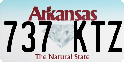AR license plate 737KTZ