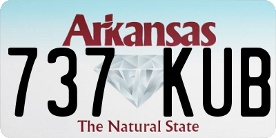 AR license plate 737KUB