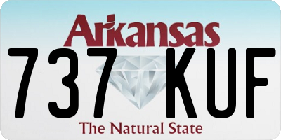 AR license plate 737KUF