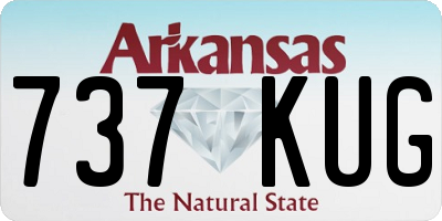 AR license plate 737KUG