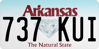 AR license plate 737KUI