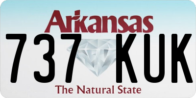 AR license plate 737KUK