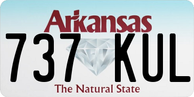AR license plate 737KUL