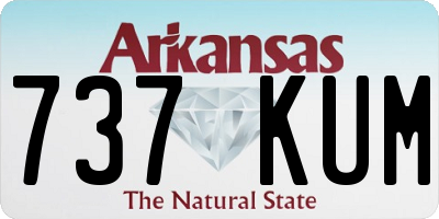 AR license plate 737KUM