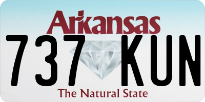 AR license plate 737KUN