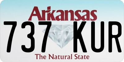 AR license plate 737KUR