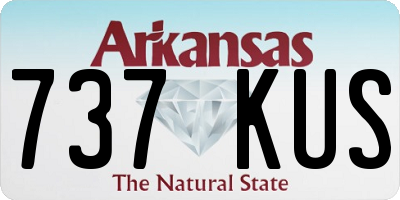 AR license plate 737KUS