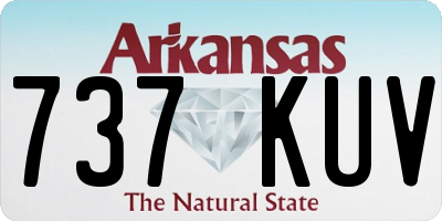AR license plate 737KUV
