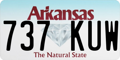 AR license plate 737KUW