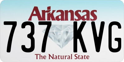 AR license plate 737KVG