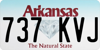AR license plate 737KVJ