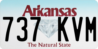 AR license plate 737KVM