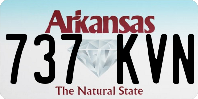 AR license plate 737KVN