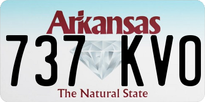 AR license plate 737KVO