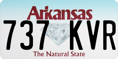 AR license plate 737KVR
