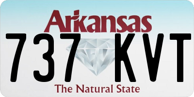 AR license plate 737KVT
