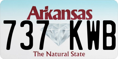 AR license plate 737KWB