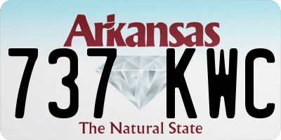 AR license plate 737KWC