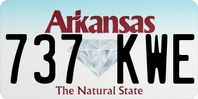AR license plate 737KWE