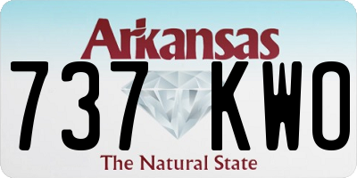 AR license plate 737KWO