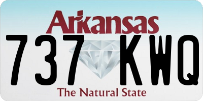 AR license plate 737KWQ