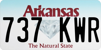 AR license plate 737KWR