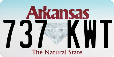 AR license plate 737KWT