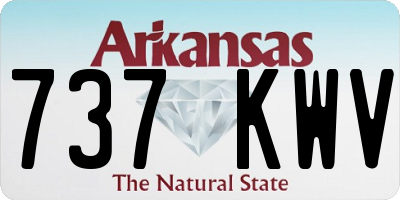 AR license plate 737KWV
