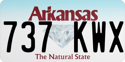 AR license plate 737KWX