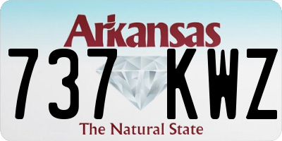 AR license plate 737KWZ