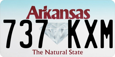 AR license plate 737KXM