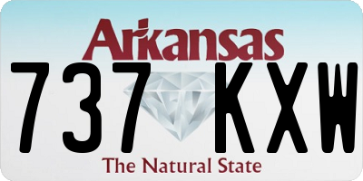 AR license plate 737KXW