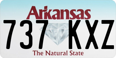 AR license plate 737KXZ