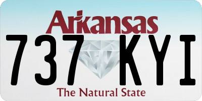 AR license plate 737KYI