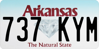 AR license plate 737KYM