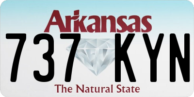 AR license plate 737KYN