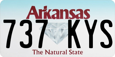 AR license plate 737KYS