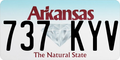 AR license plate 737KYV