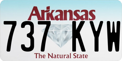 AR license plate 737KYW