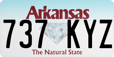 AR license plate 737KYZ