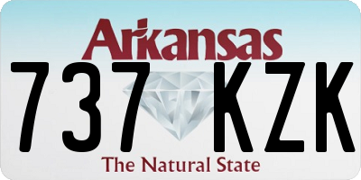 AR license plate 737KZK