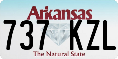 AR license plate 737KZL