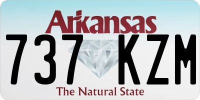 AR license plate 737KZM