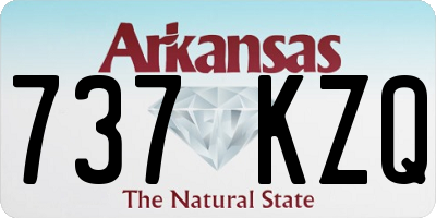 AR license plate 737KZQ
